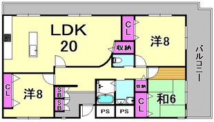 ラフィネセオミの物件間取画像